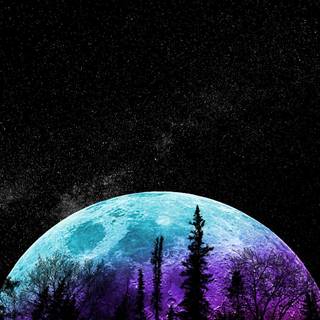 Moon iPhone 4k wallpaper
