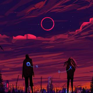 Aesthetic couple 4k wallpaper