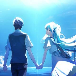 Aesthetic couple 4k wallpaper