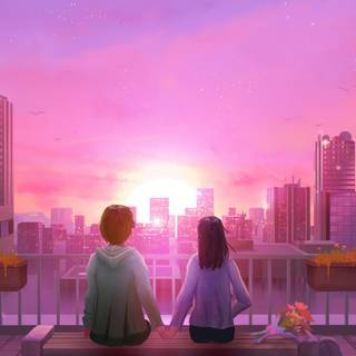 Aesthetic couple 4k wallpaper