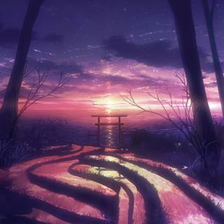 4k anime scenary wallpaper