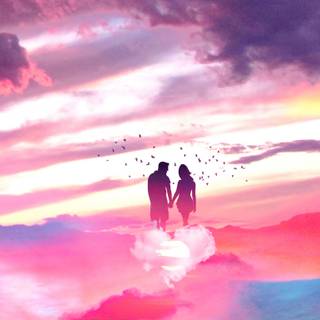 Aesthetic couple 4k wallpaper