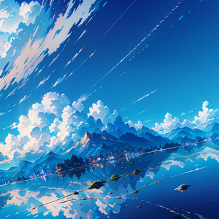 Dark anime landscape wallpaper