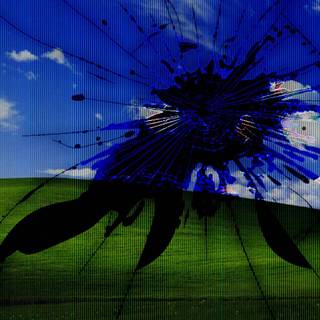 Broken screen PC wallpaper