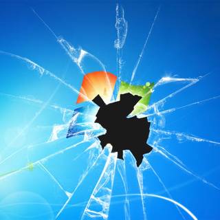 Broken screen PC wallpaper