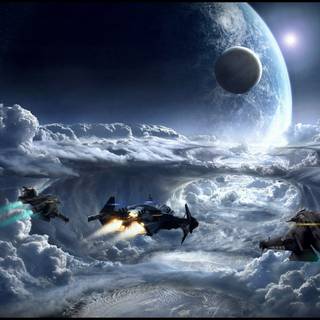 4k spaceship wallpaper