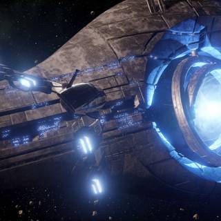 4k spaceship wallpaper