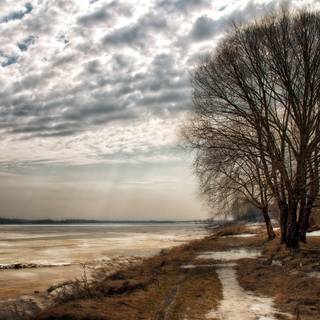 Autumn cloudy wallpaper