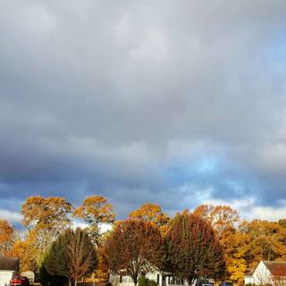 Autumn cloudy wallpaper