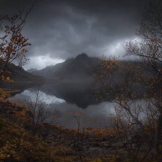 Autumn cloudy wallpaper