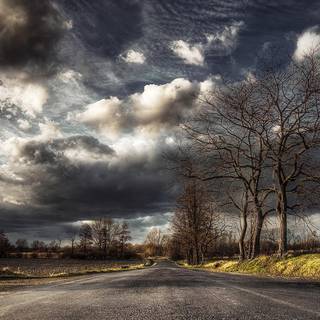 Autumn cloudy wallpaper