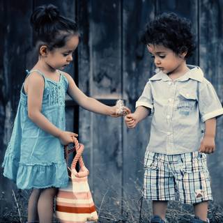 Boy and girl 4k wallpaper