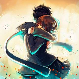 Couple anime boy and girl wallpaper