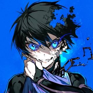 Anime 4k blue wallpaper