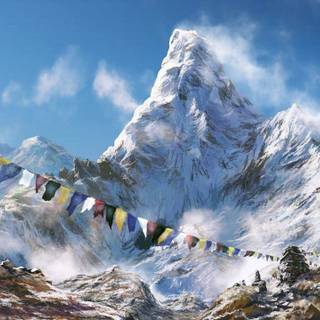 Everest 4k wallpaper