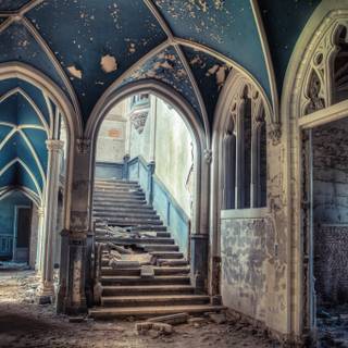 Old mansion wallpaper