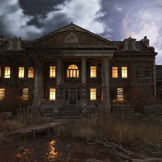 Old mansion wallpaper