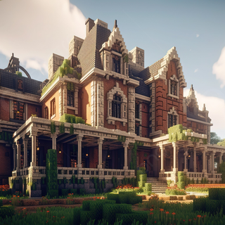 Old mansion wallpaper