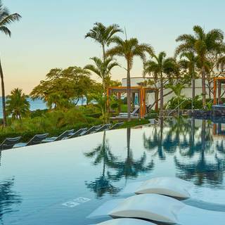 Summer pool resort wallpaper