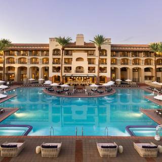 Summer pool resort wallpaper