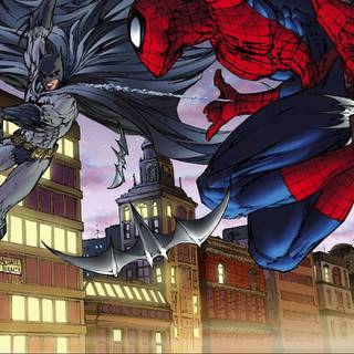 Spider-Man and Batman wallpaper