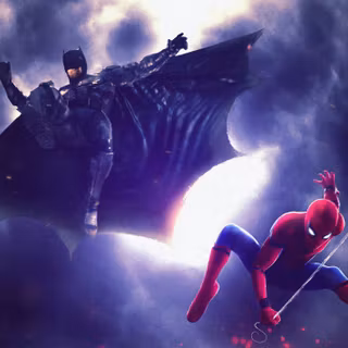 Spider-Man and Batman wallpaper