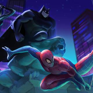 Spider-Man and Batman wallpaper