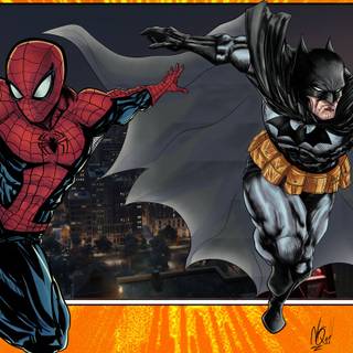 Spider-Man and Batman wallpaper