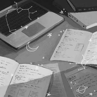 Dark study wallpaper