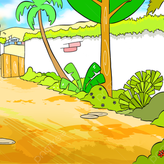 2D cartoon wallpaper