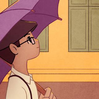 2D cartoon wallpaper