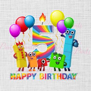 Numberblock 5 wallpaper