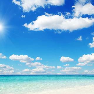 Beach and sky wallpaper