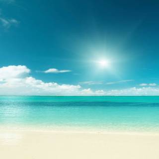 Beach and sky wallpaper
