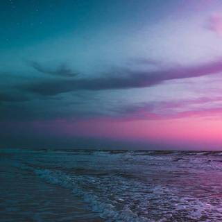 Beach and sky wallpaper