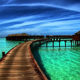 Beach and sky wallpaper