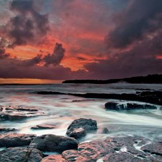 Beach and sky wallpaper