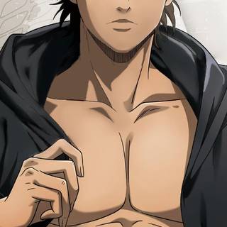 Bodybuilder anime wallpaper