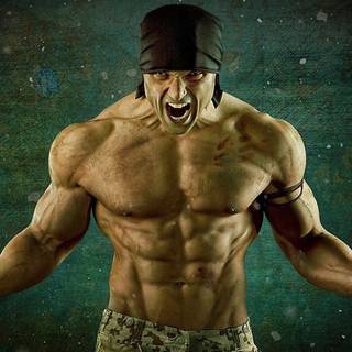 Bodybuilder anime wallpaper