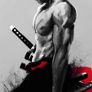 Bodybuilder anime wallpaper