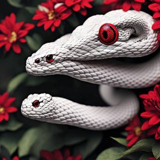 White snake iPhone wallpaper