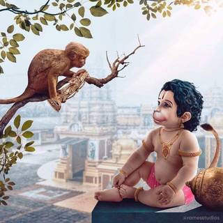 Small Hanuman wallpaper