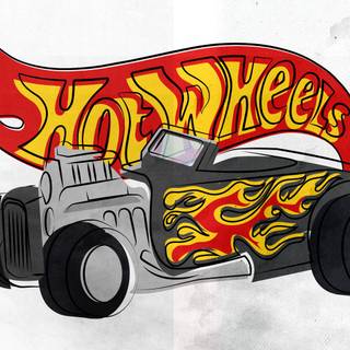 Hot Wheels logo wallpaper
