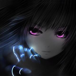 Anime glowing wallpaper