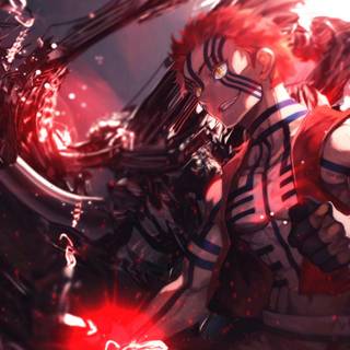 Anime glowing wallpaper