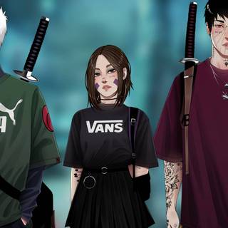 Kakashi Obito Rin wallpaper