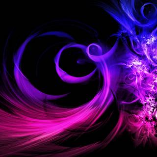 Pink and blue desktop wallpaper