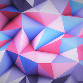 Pink and blue desktop wallpaper