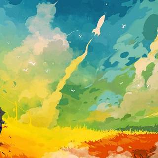 Anime abstract wallpaper