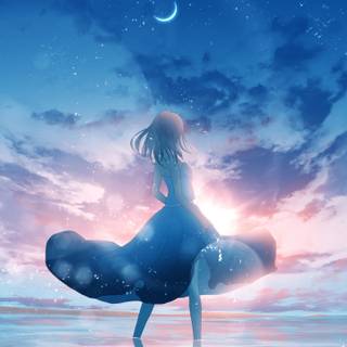 3440x1440 anime girl wallpaper